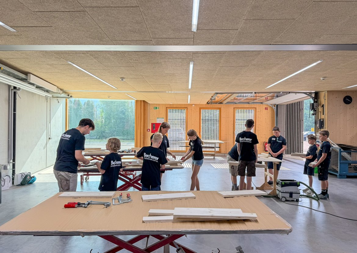 Ferienspielaktion: Nachwuchs an der Werkbank
