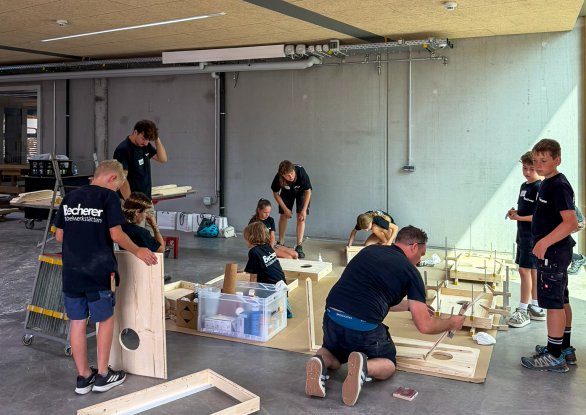 Ferienspielaktion: Nachwuchs an der Werkbank